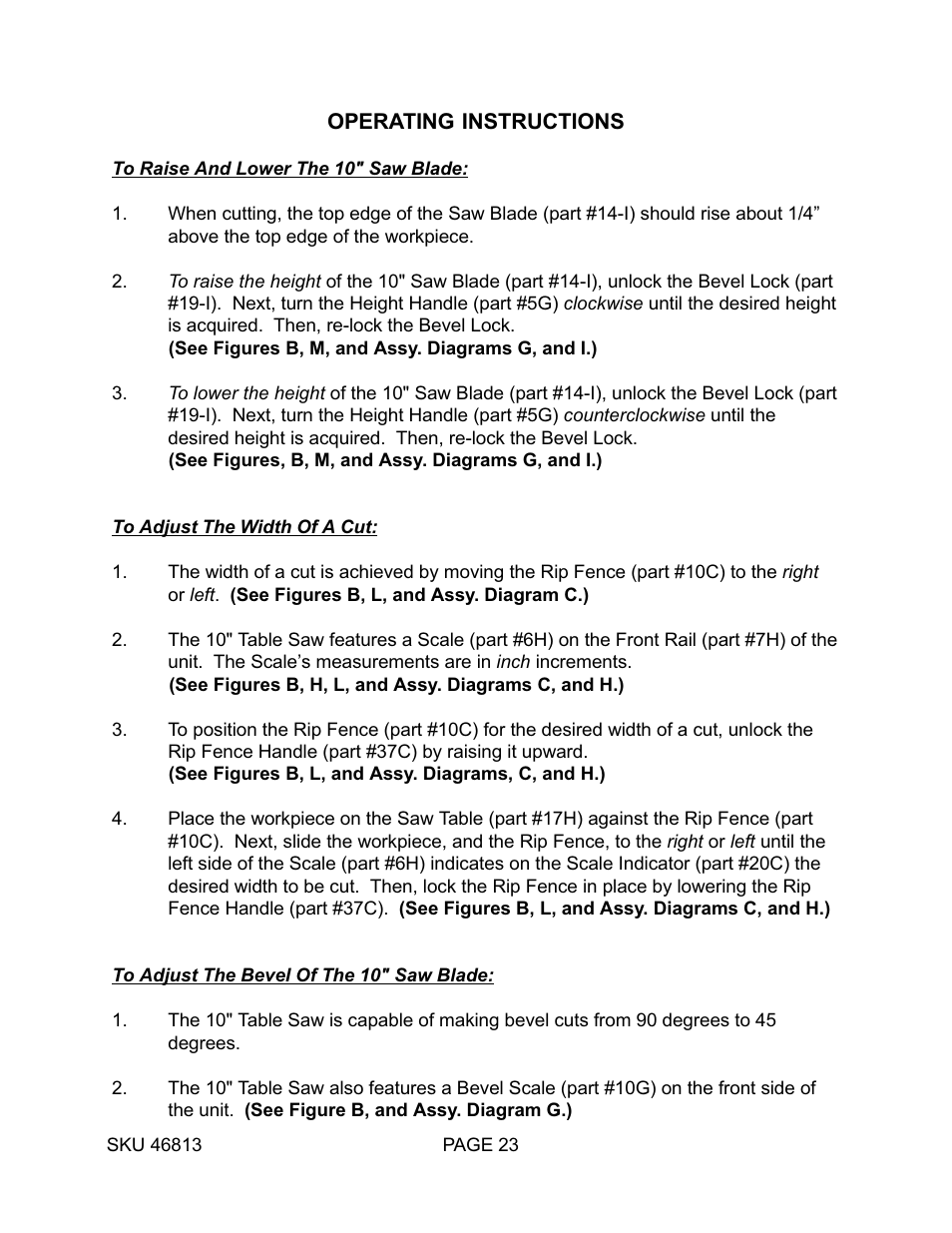 Harbor Freight Tools 46813 User Manual | Page 23 / 37