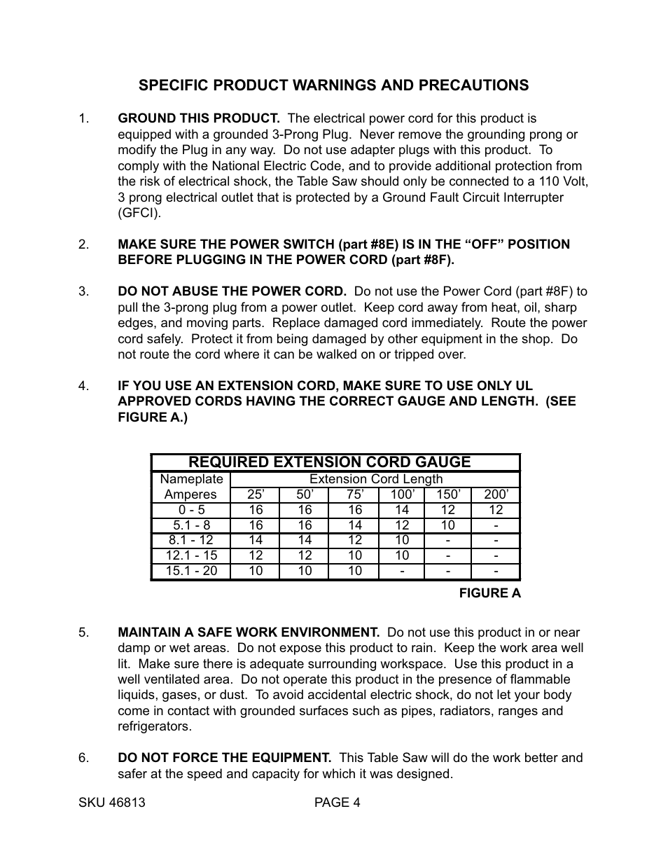 Harbor Freight Tools 46813 User Manual | Page 4 / 37