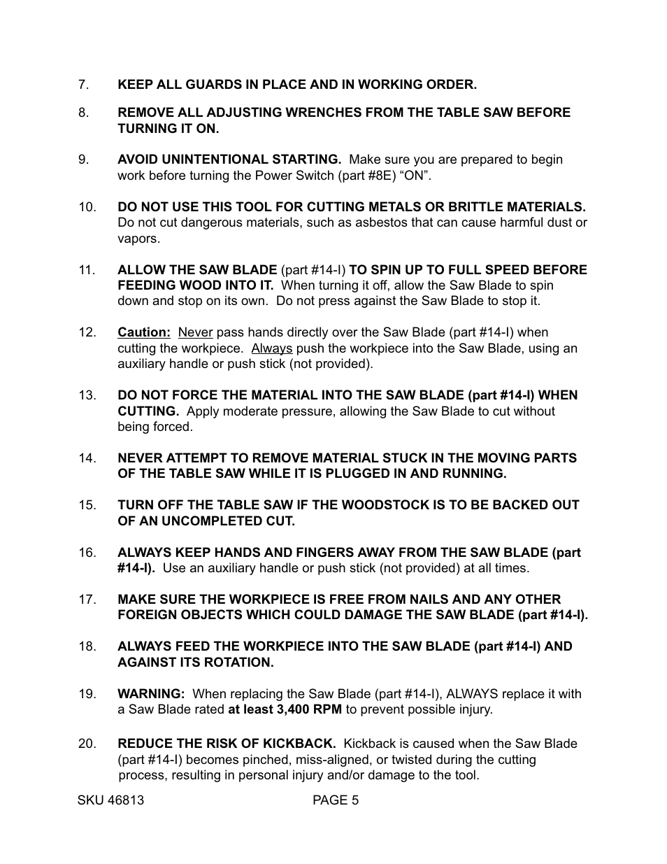 Harbor Freight Tools 46813 User Manual | Page 5 / 37