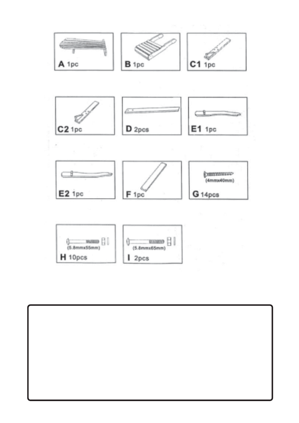 Parts list | Harbor Freight Tools 91090 User Manual | Page 6 / 6