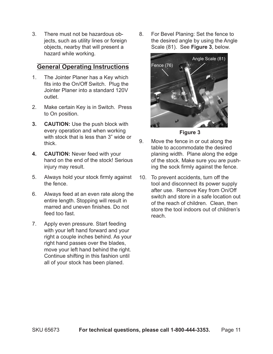 Harbor Freight Tools 65673 User Manual | Page 11 / 16