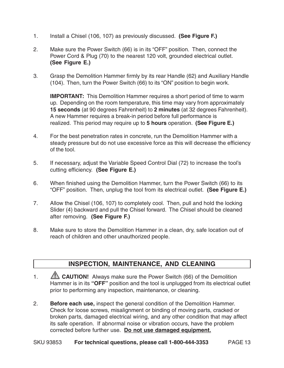 Harbor Freight Tools 93853 User Manual | Page 13 / 18