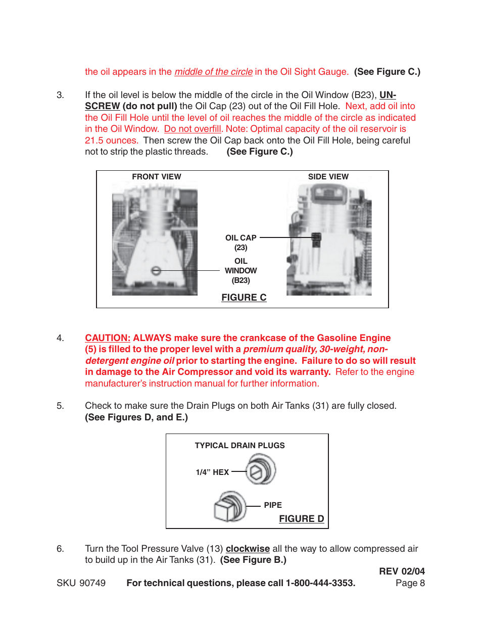 Harbor Freight Tools 90749 User Manual | Page 8 / 13