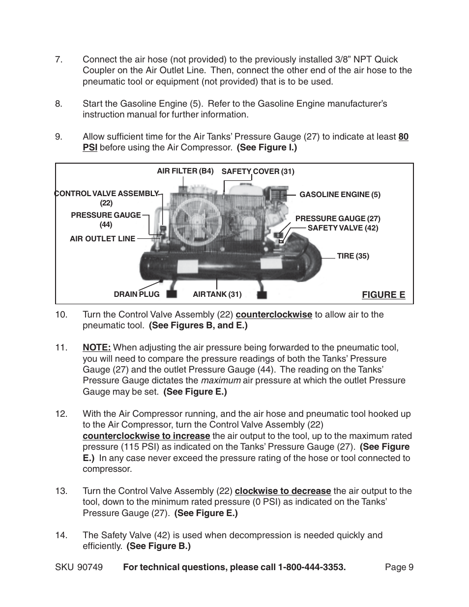 Harbor Freight Tools 90749 User Manual | Page 9 / 13