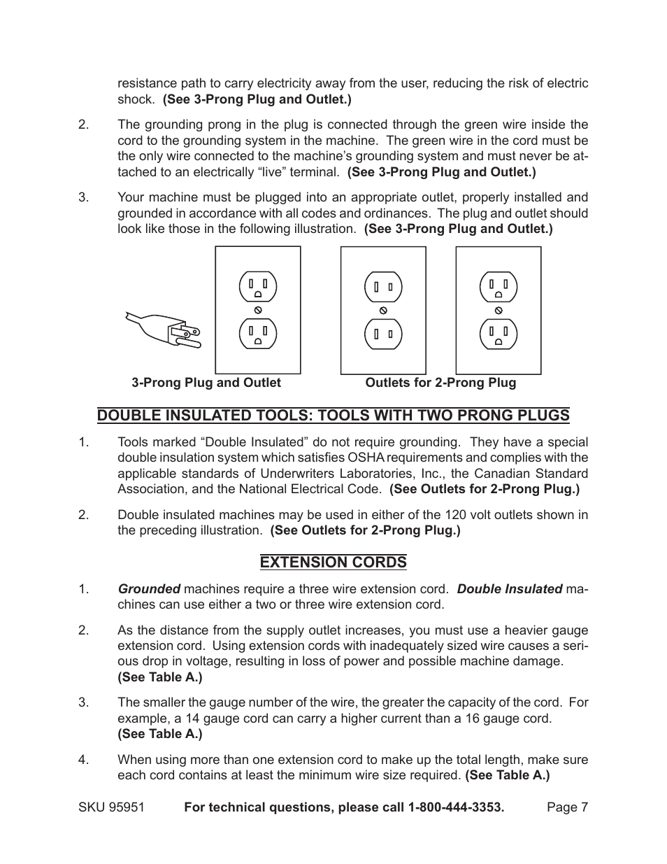 Harbor Freight Tools Auto A/C Recovery / Recharge Machine 95951 User Manual | Page 7 / 22