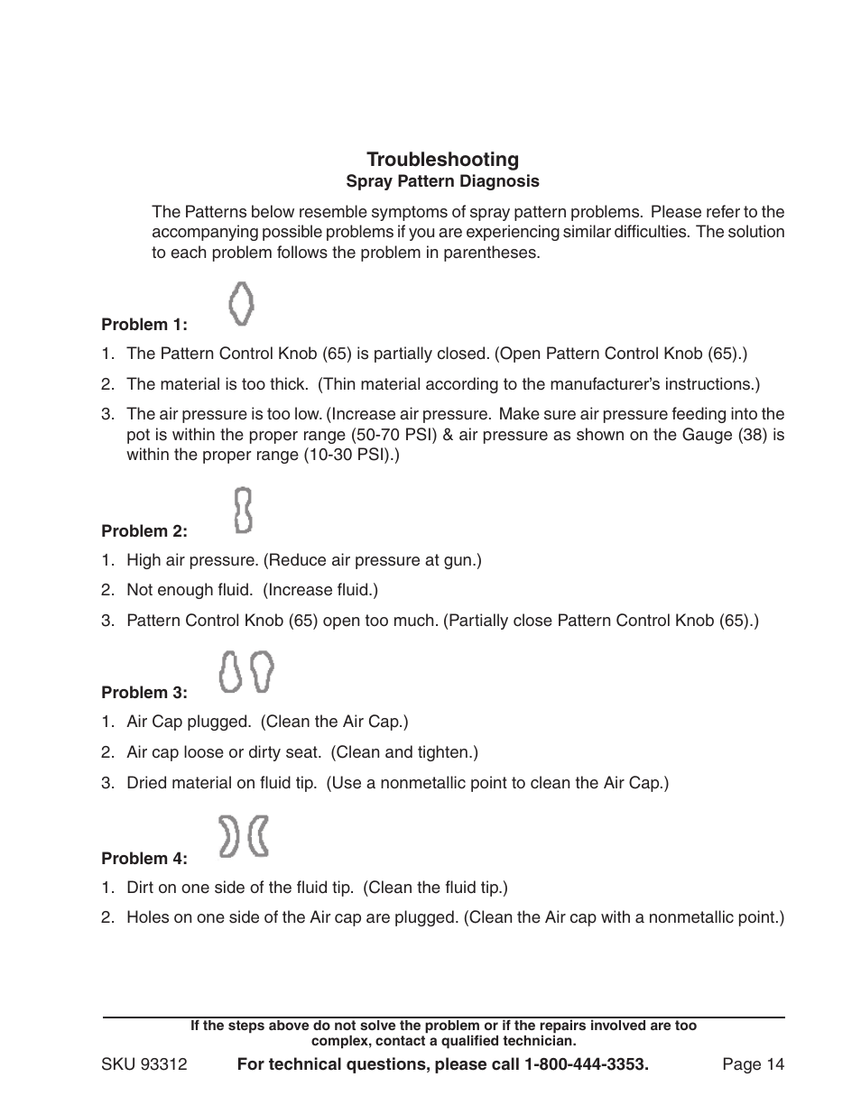 Troubleshooting | Harbor Freight Tools 91011 User Manual | Page 14 / 15