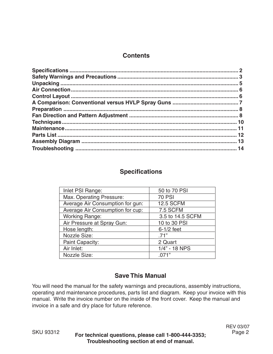 Harbor Freight Tools 91011 User Manual | Page 2 / 15