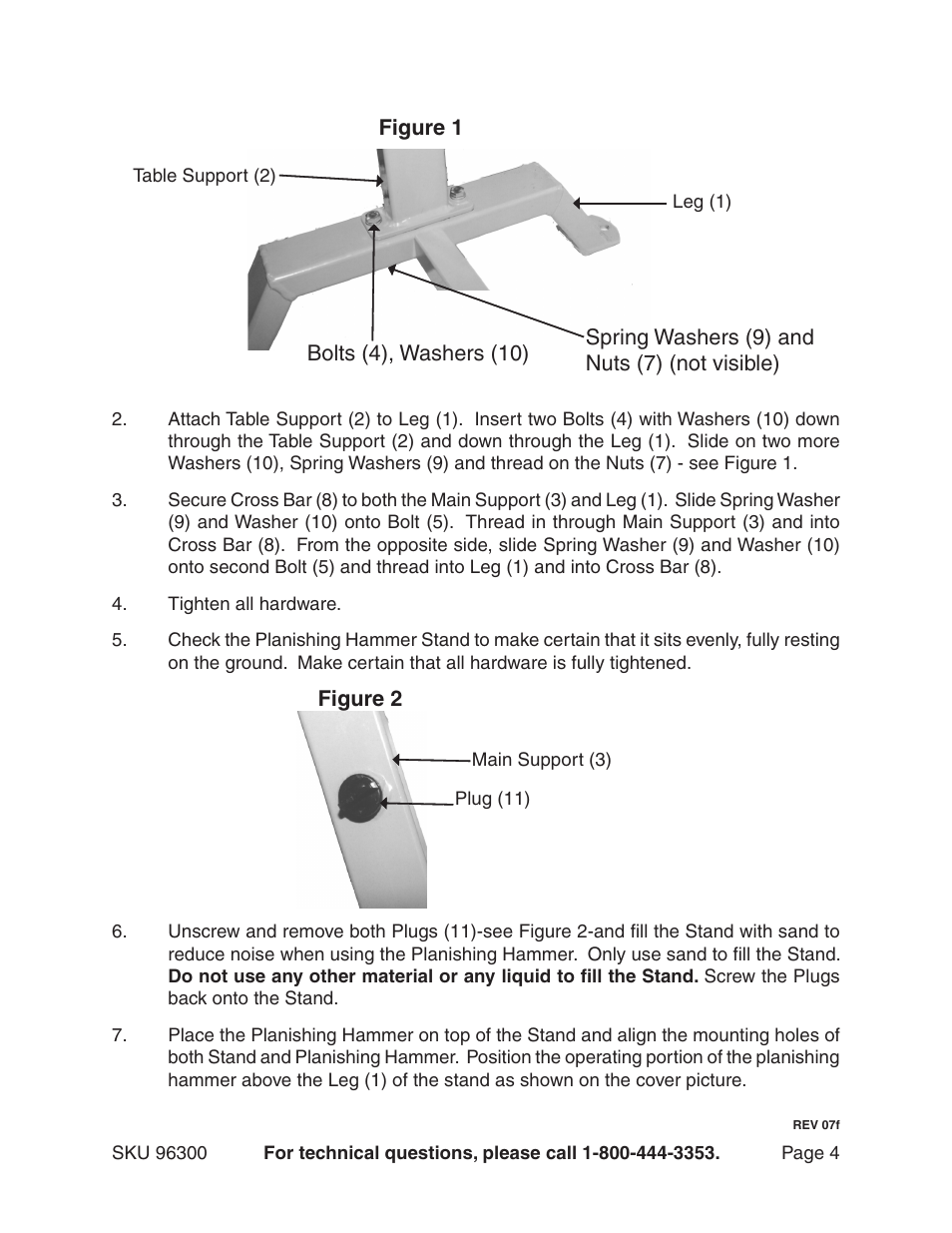 Harbor Freight Tools 96300 User Manual | Page 4 / 7