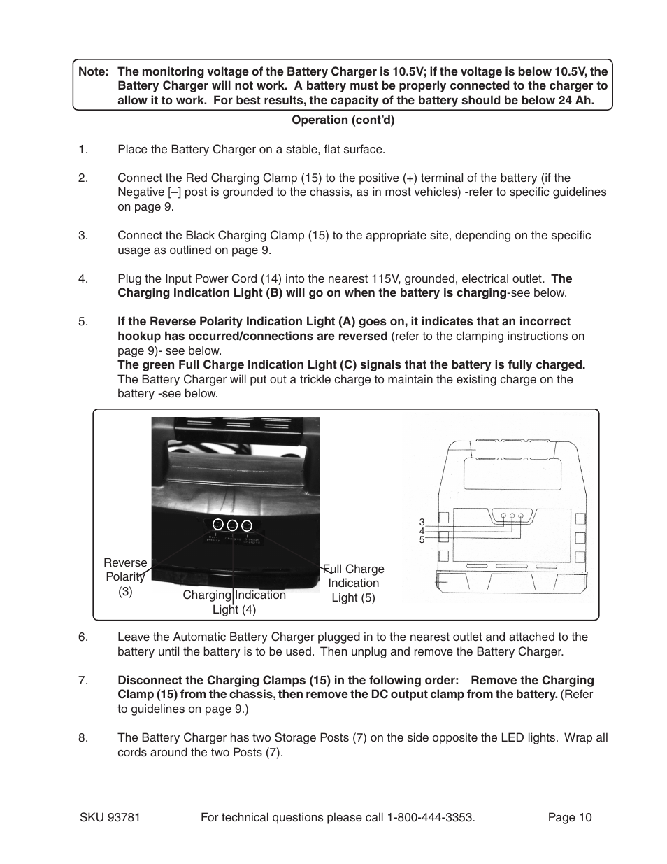 Harbor Freight Tools 93781 User Manual | Page 10 / 12