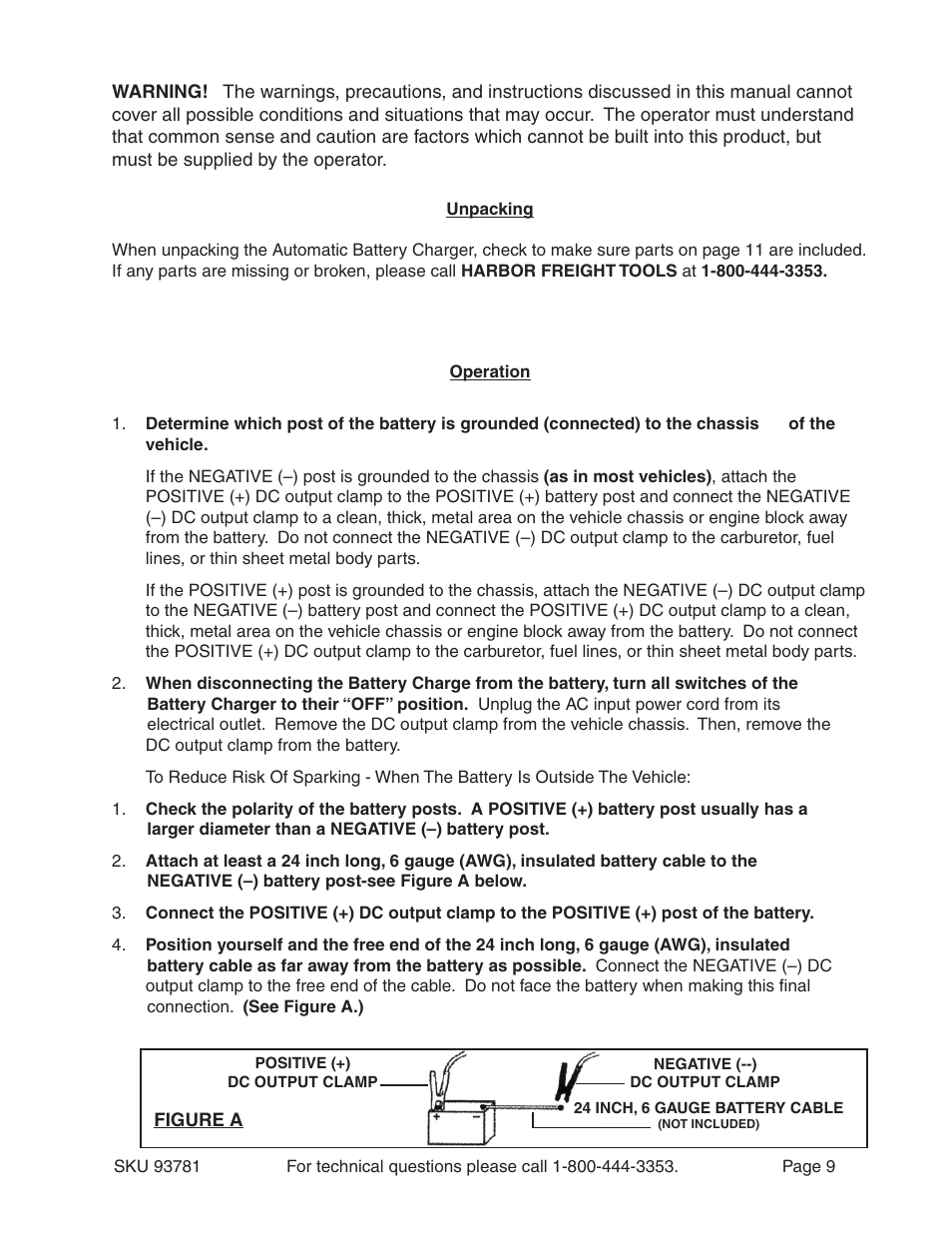 Harbor Freight Tools 93781 User Manual | Page 9 / 12