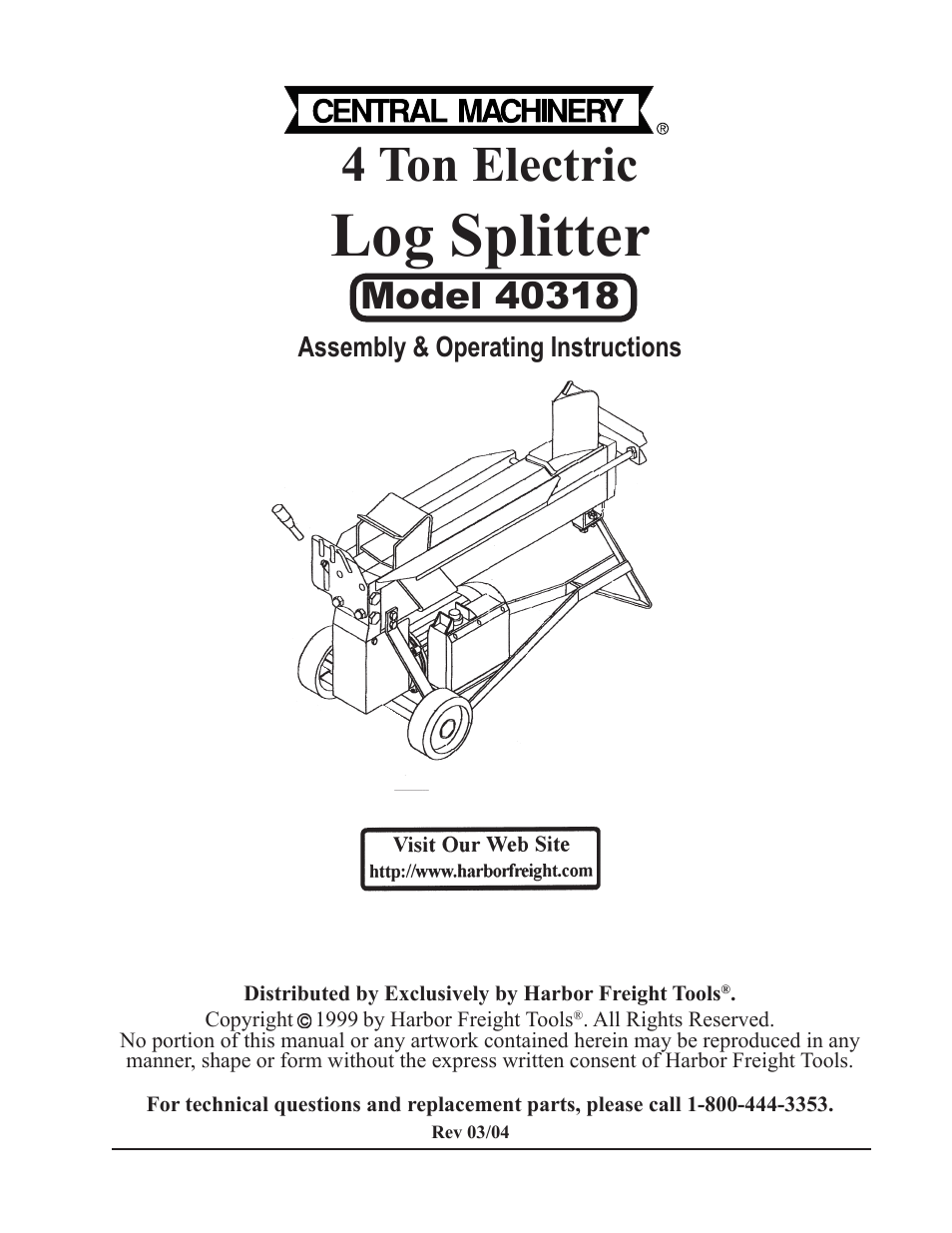 Harbor Freight Tools CENTRAL MACHINERY 40318 User Manual | 11 pages