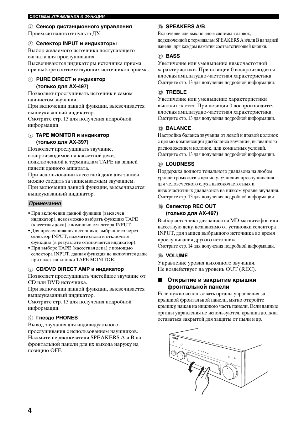 Yamaha AX-497 User Manual | Page 101 / 116