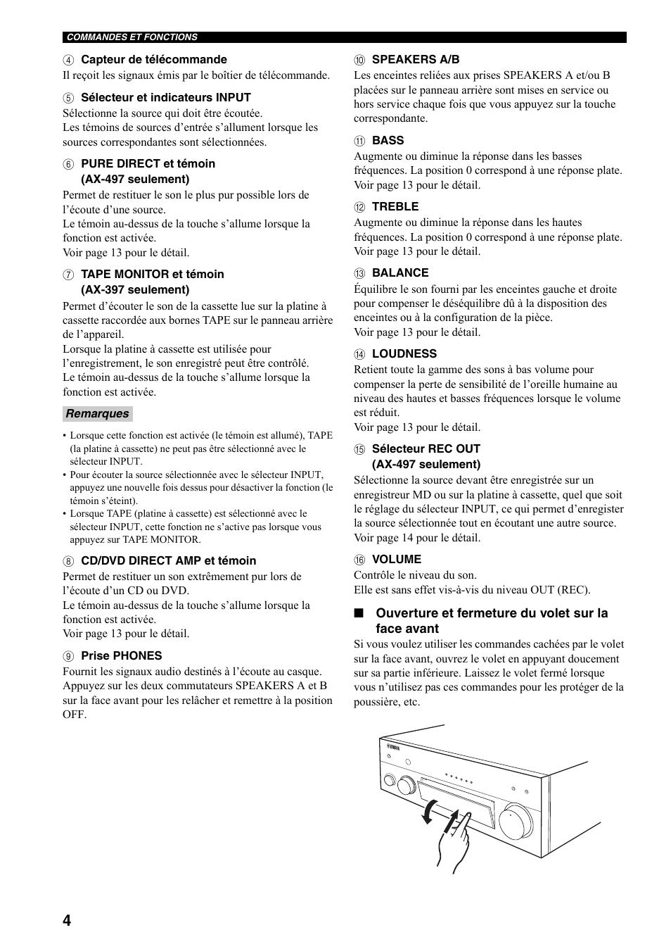 Yamaha AX-497 User Manual | Page 25 / 116