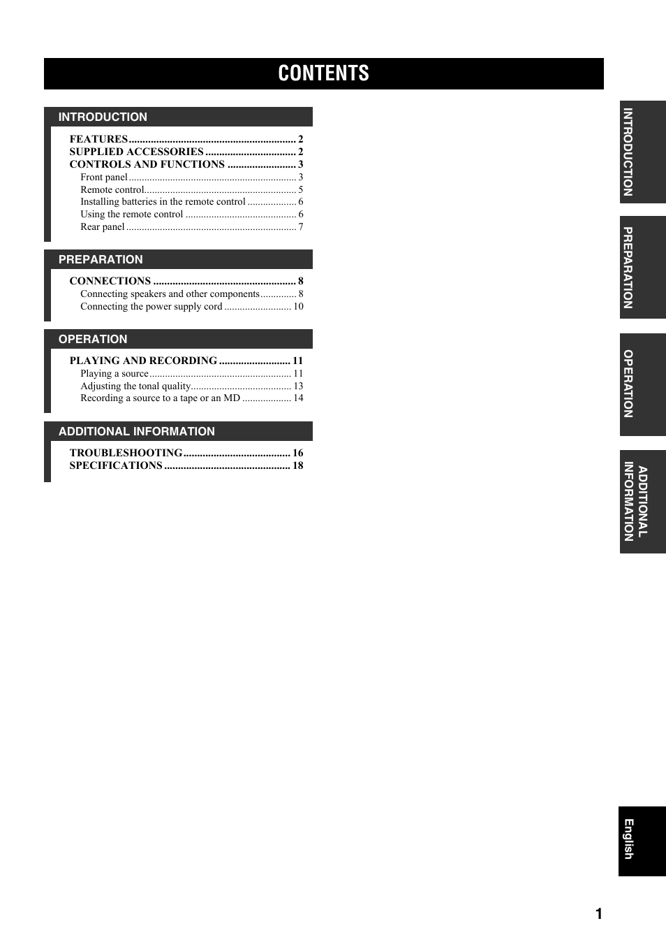 Yamaha AX-497 User Manual | Page 3 / 116