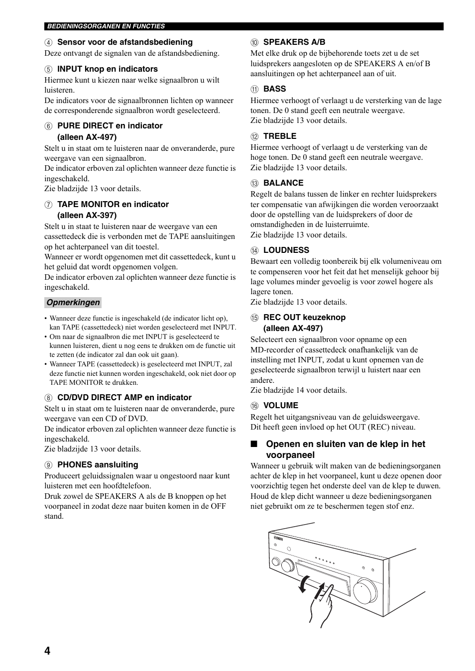 Yamaha AX-497 User Manual | Page 82 / 116