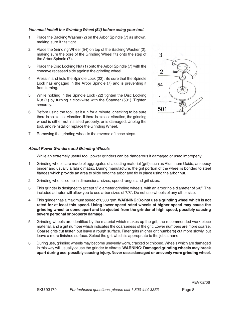 Harbor Freight Tools 93179 User Manual | Page 8 / 12