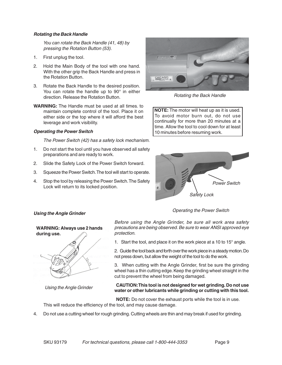 Harbor Freight Tools 93179 User Manual | Page 9 / 12