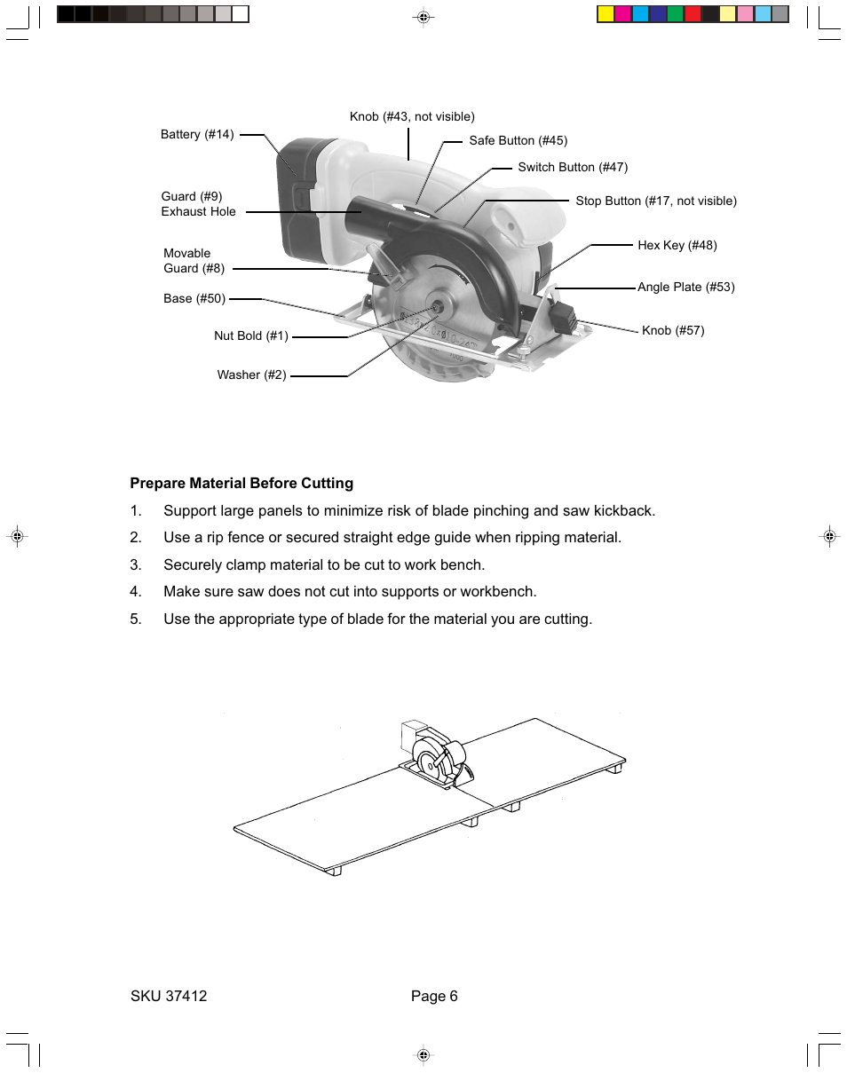 Harbor Freight Tools 37412 User Manual | Page 6 / 9