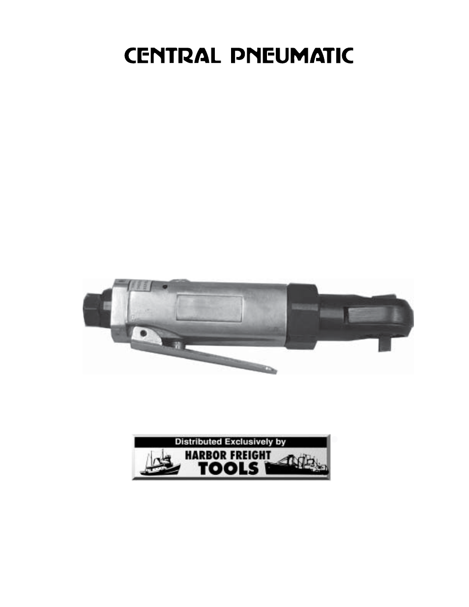 Harbor Freight Tools Central Pneumatic 1/4" Stubby Air Ratchet 91002 User Manual | 8 pages