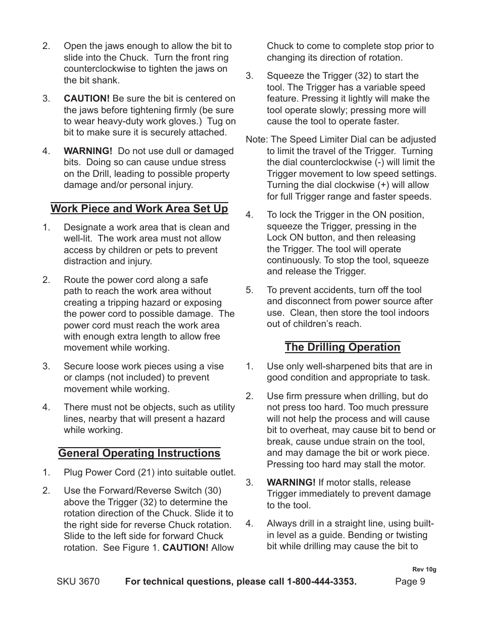 Harbor Freight Tools 3670 User Manual | Page 9 / 14