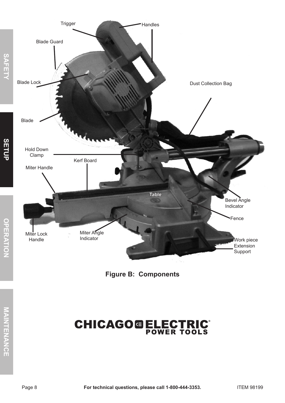 Harbor Freight Tools 98199 User Manual | Page 8 / 20