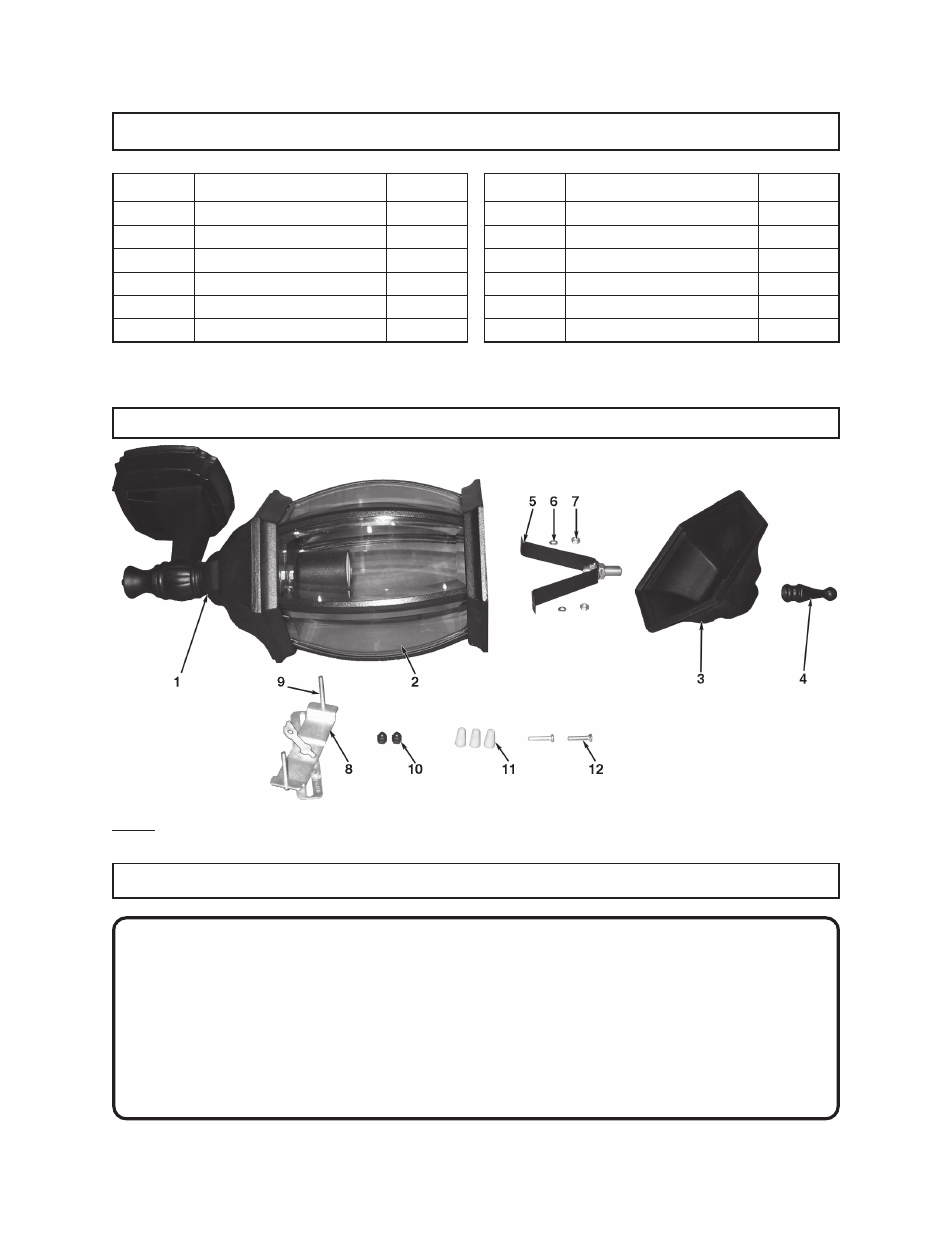 Parts list, Please read the following carefully, Assembly diagram | Harbor Freight Tools ONESTOP 92508 User Manual | Page 8 / 8