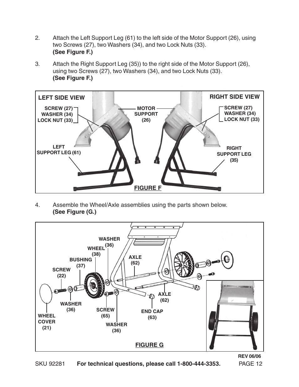 Harbor Freight Tools 92281 User Manual | Page 12 / 18