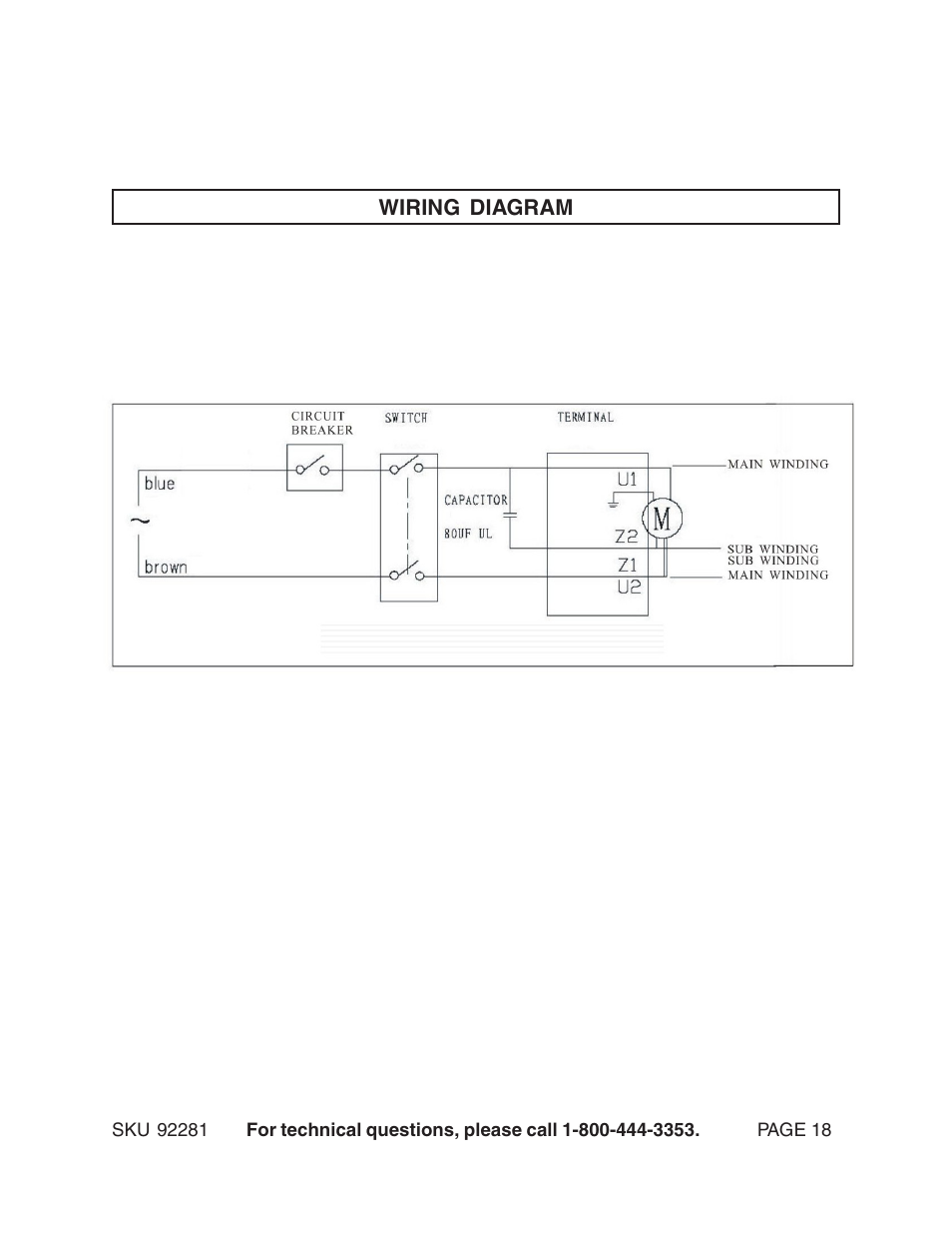 Harbor Freight Tools 92281 User Manual | Page 18 / 18