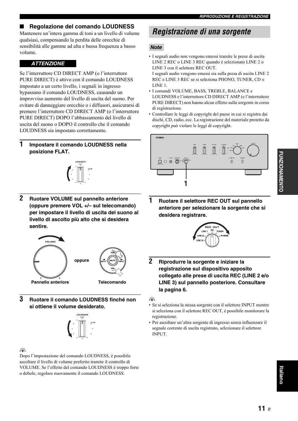 Registrazione di una sorgente | Yamaha A-S700 User Manual | Page 85 / 144