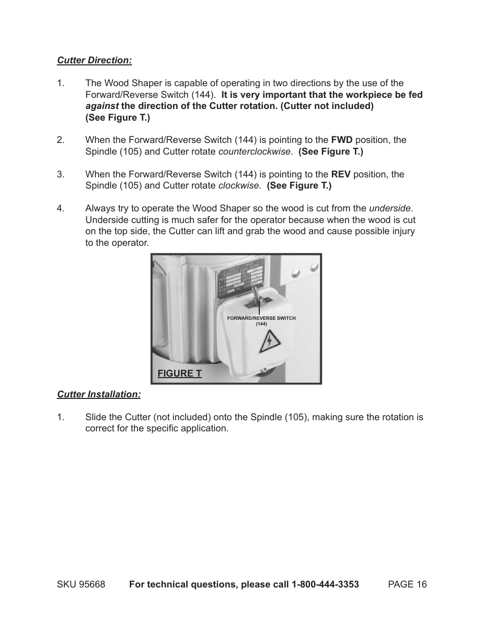 Harbor Freight Tools CENTRAL MACHINERY 95668 User Manual | Page 16 / 30