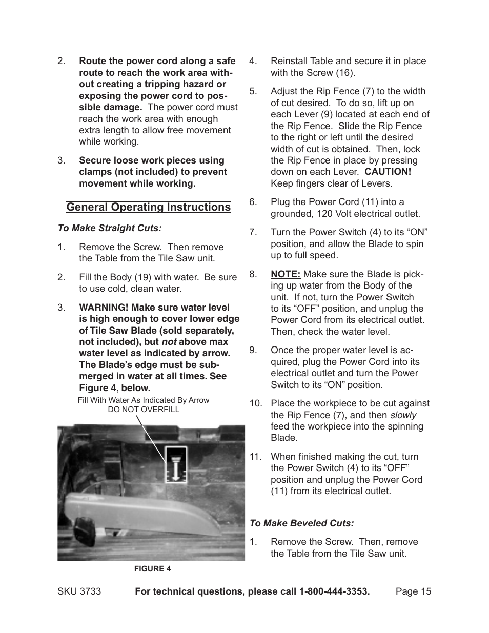 Harbor Freight Tools Drill Master 3733 User Manual | Page 15 / 20