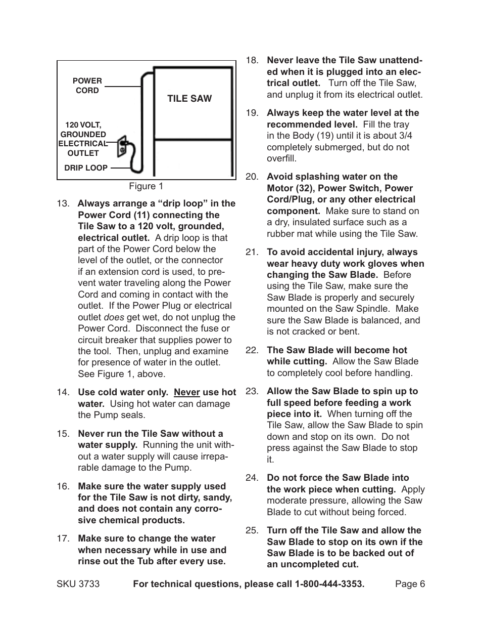 Harbor Freight Tools Drill Master 3733 User Manual | Page 6 / 20