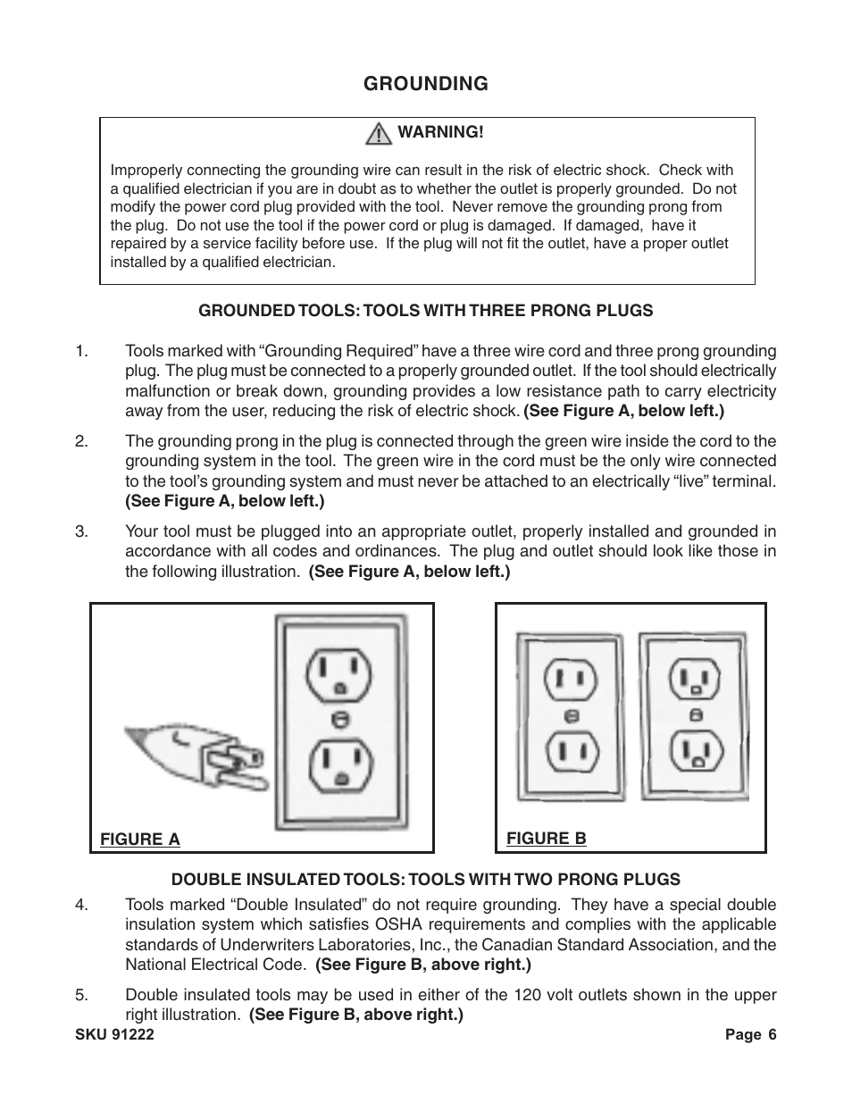 Harbor Freight Tools 91222 User Manual | Page 6 / 14