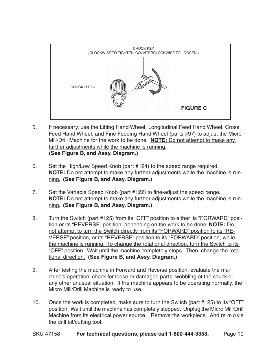 Harbor Freight Tools 47158 User Manual | Page 10 / 16