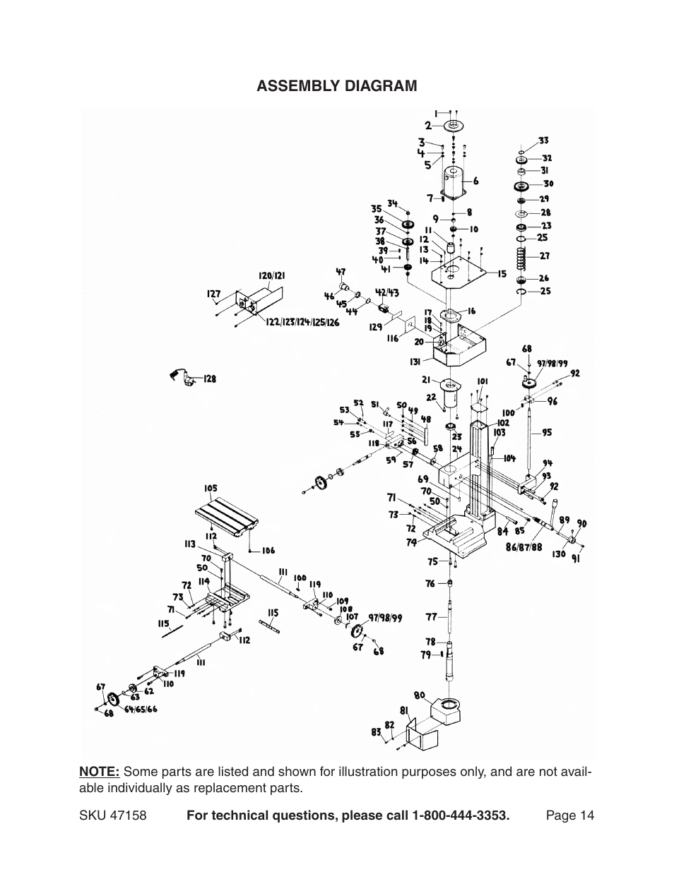 Harbor Freight Tools 47158 User Manual | Page 14 / 16