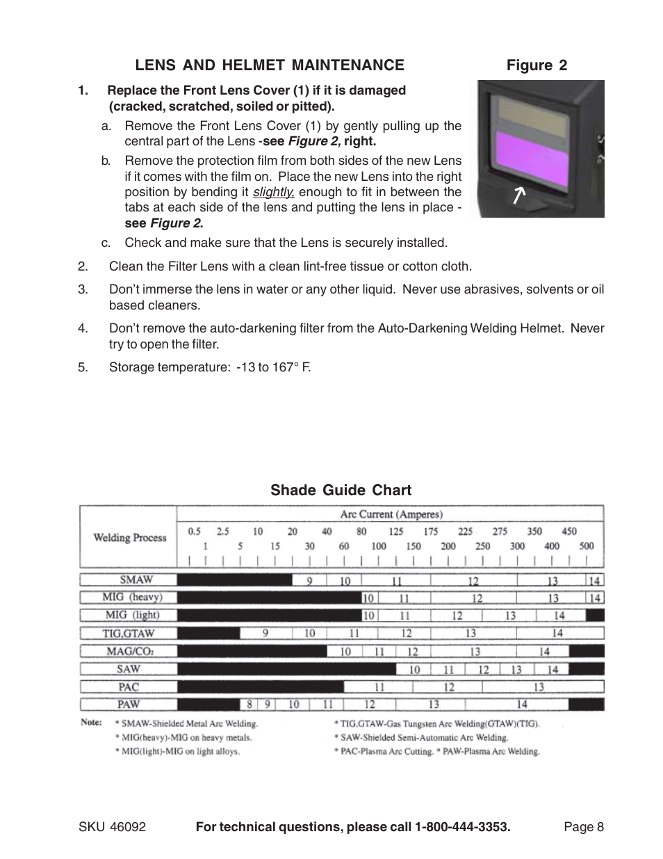 Harbor Freight Tools 46092 User Manual | Page 8 / 9