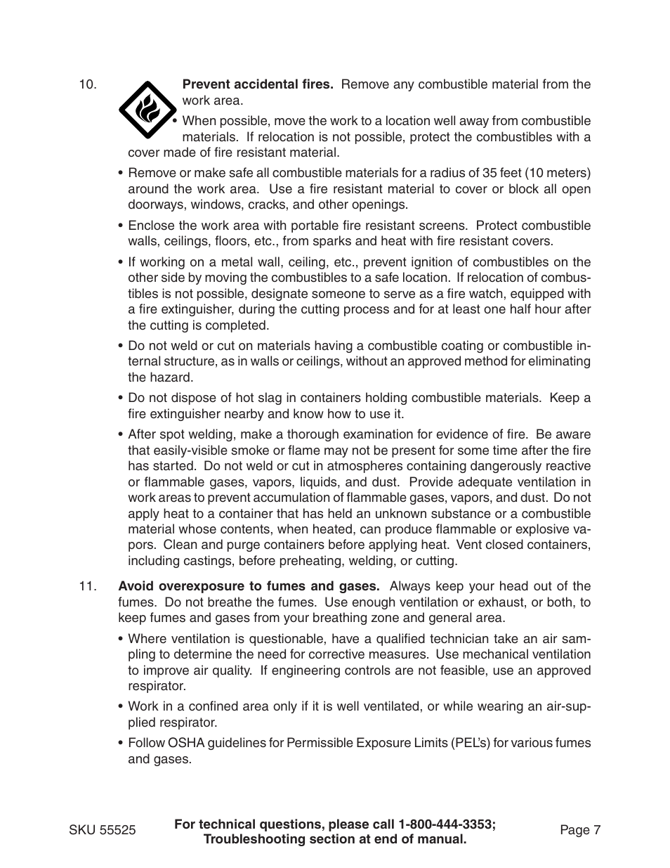 Harbor Freight Tools 55525 User Manual | Page 7 / 33