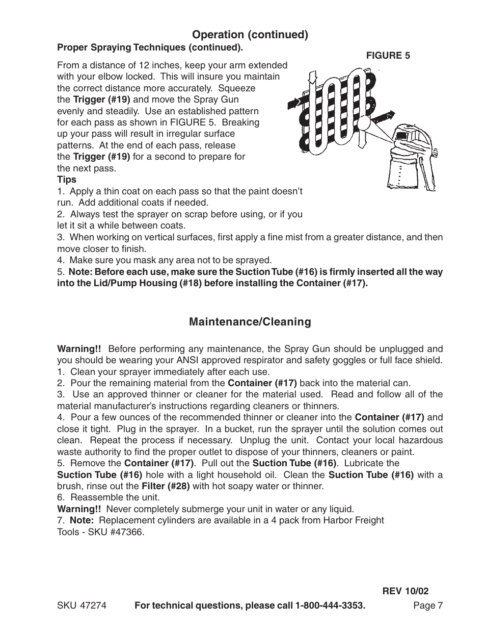Harbor Freight Tools 47274 User Manual | Page 7 / 9