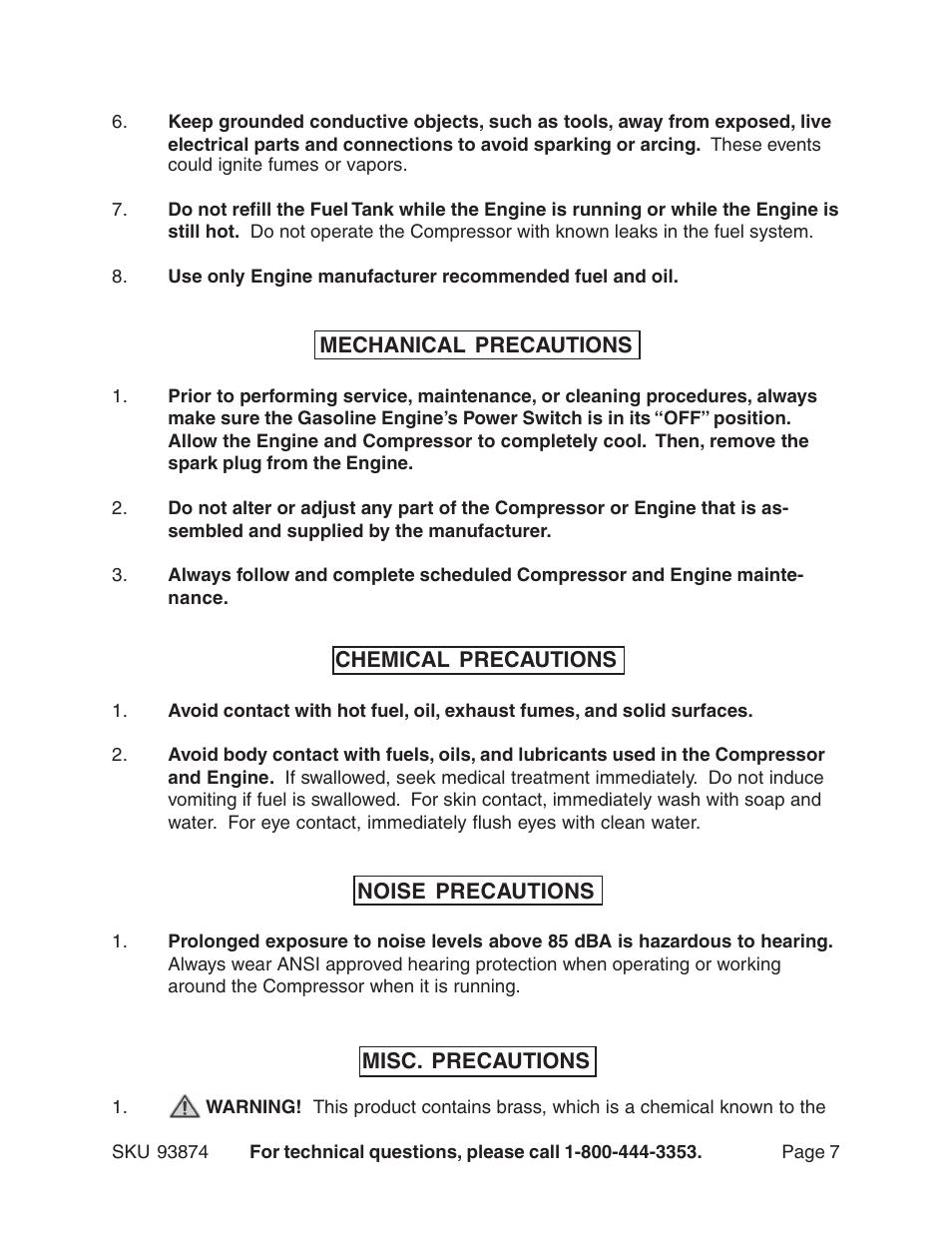 Harbor Freight Tools 93874 User Manual | Page 7 / 19
