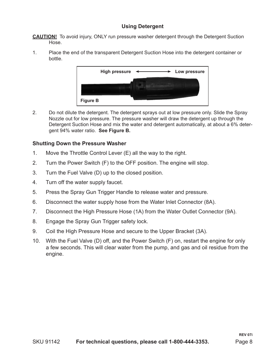 Harbor Freight Tools 91142 User Manual | Page 8 / 12