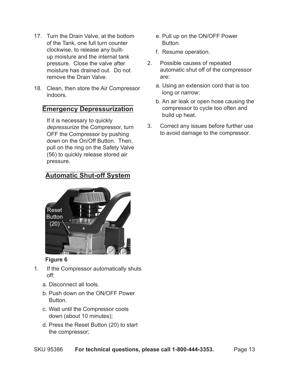 Harbor Freight Tools CENTRAL PNEAMATIC 95386 User Manual | Page 13 / 20