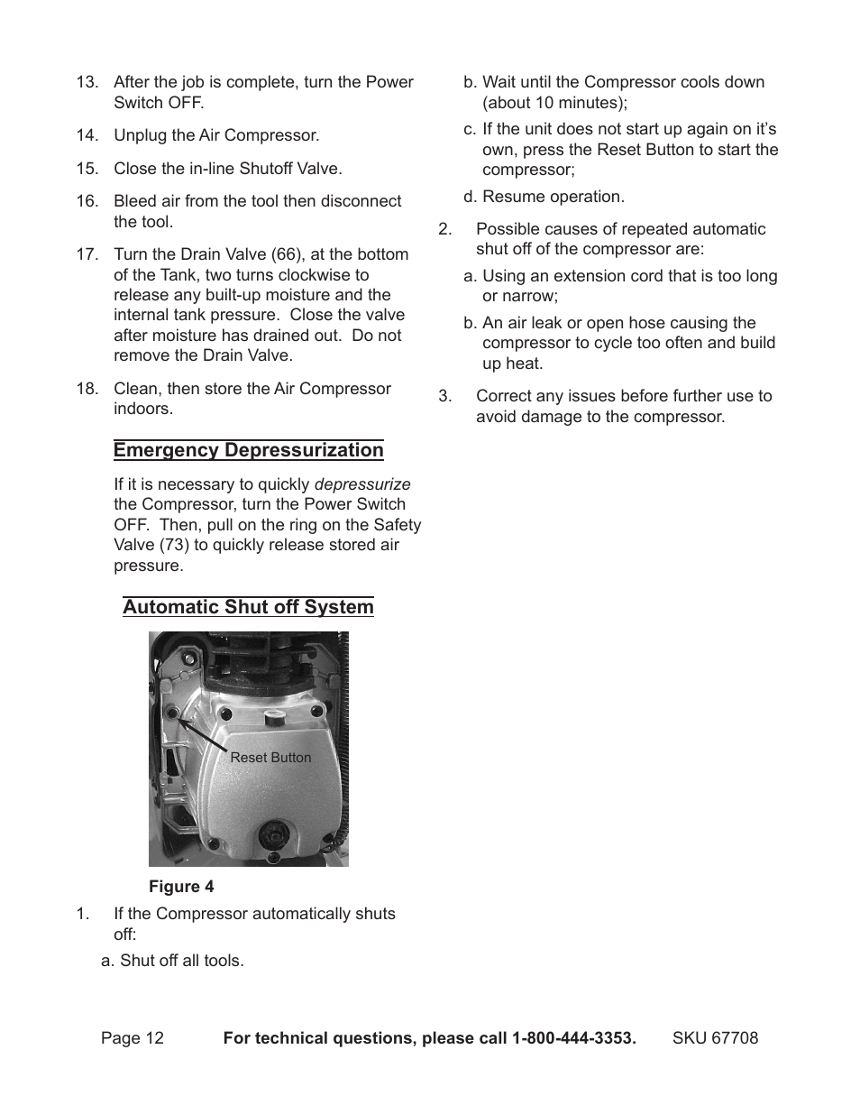 Harbor Freight Tools 67708 User Manual | Page 12 / 20