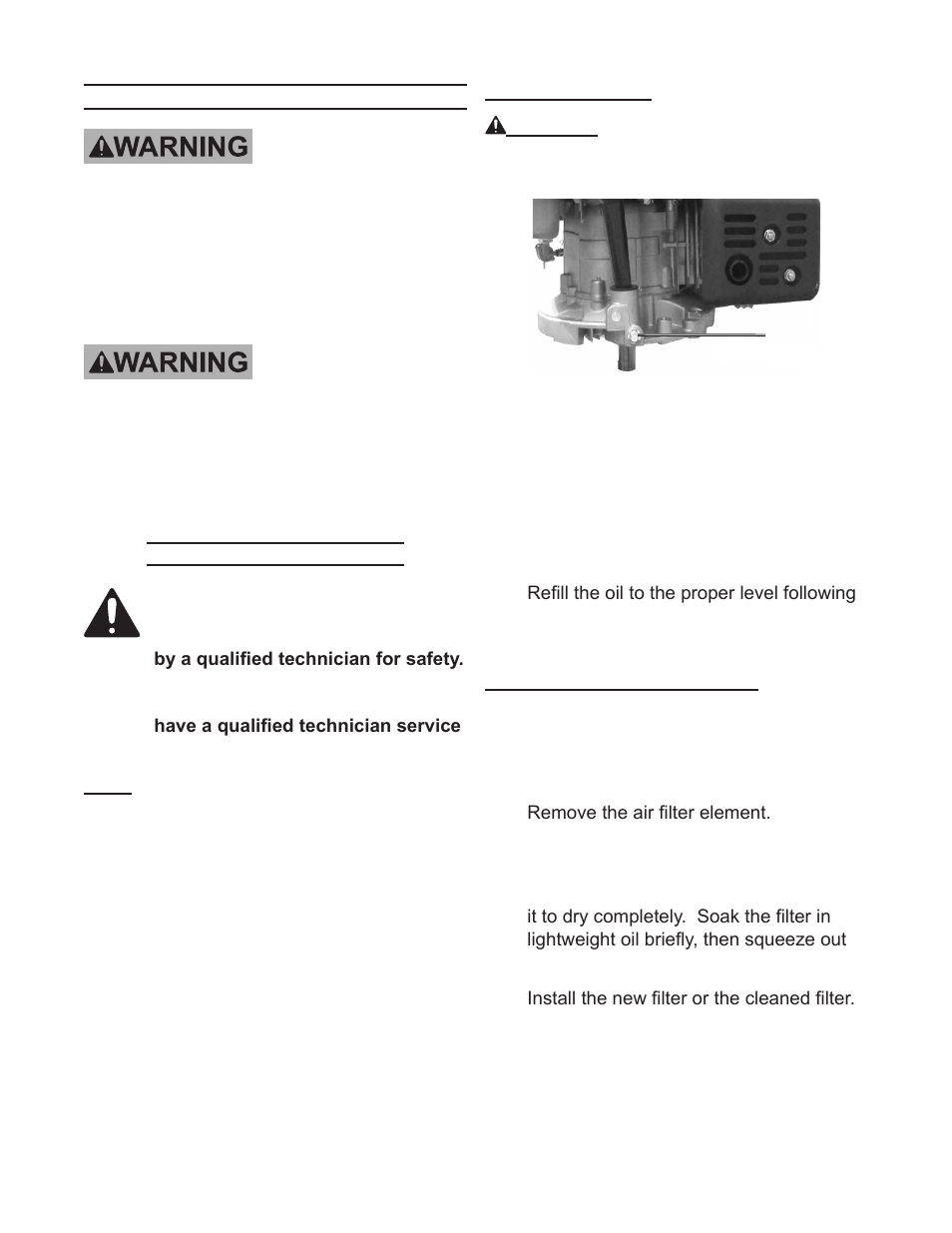 Servicing | Harbor Freight Tools 5.5 HP ENGINE 96156 User Manual | Page 11 / 19