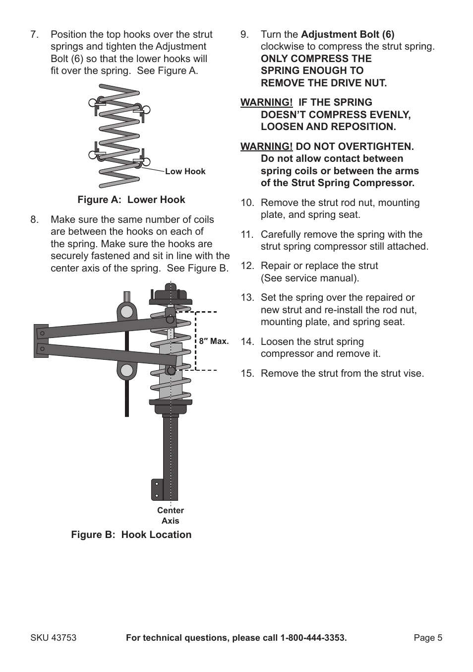 Harbor Freight Tools 43753 User Manual | Page 5 / 8