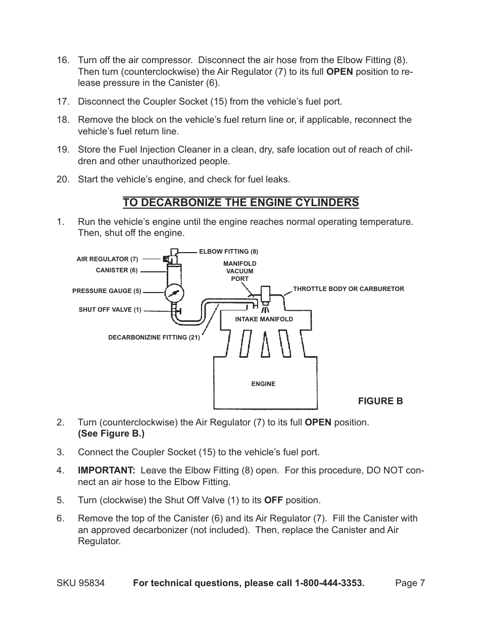 Harbor Freight Tools 95834 User Manual | Page 7 / 11