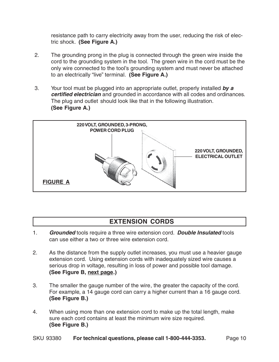 Harbor Freight Tools CENTRAL MACHINERY 93380 User Manual | Page 10 / 35