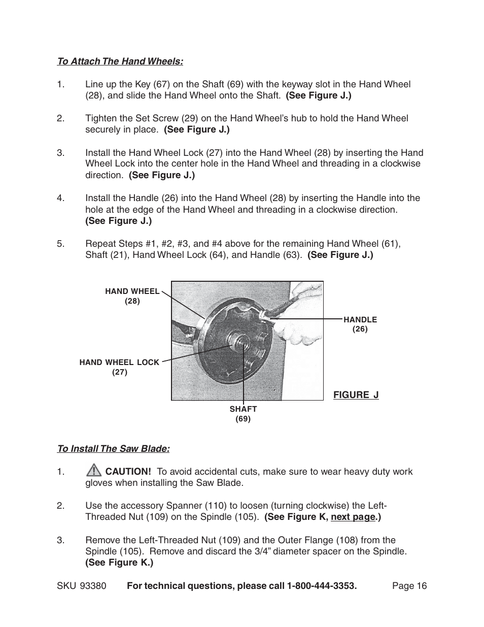 Harbor Freight Tools CENTRAL MACHINERY 93380 User Manual | Page 16 / 35