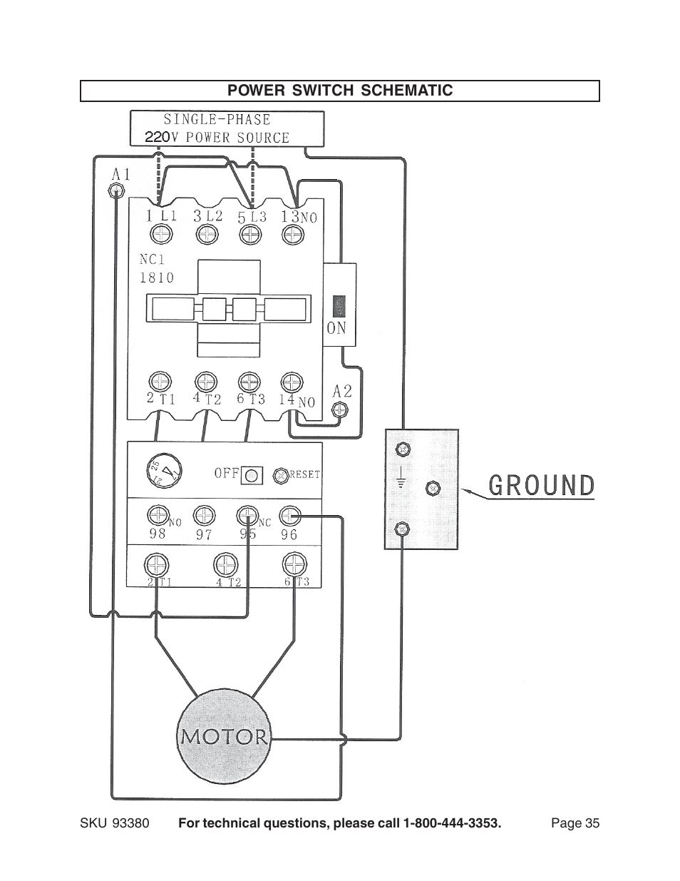 Harbor Freight Tools CENTRAL MACHINERY 93380 User Manual | Page 35 / 35