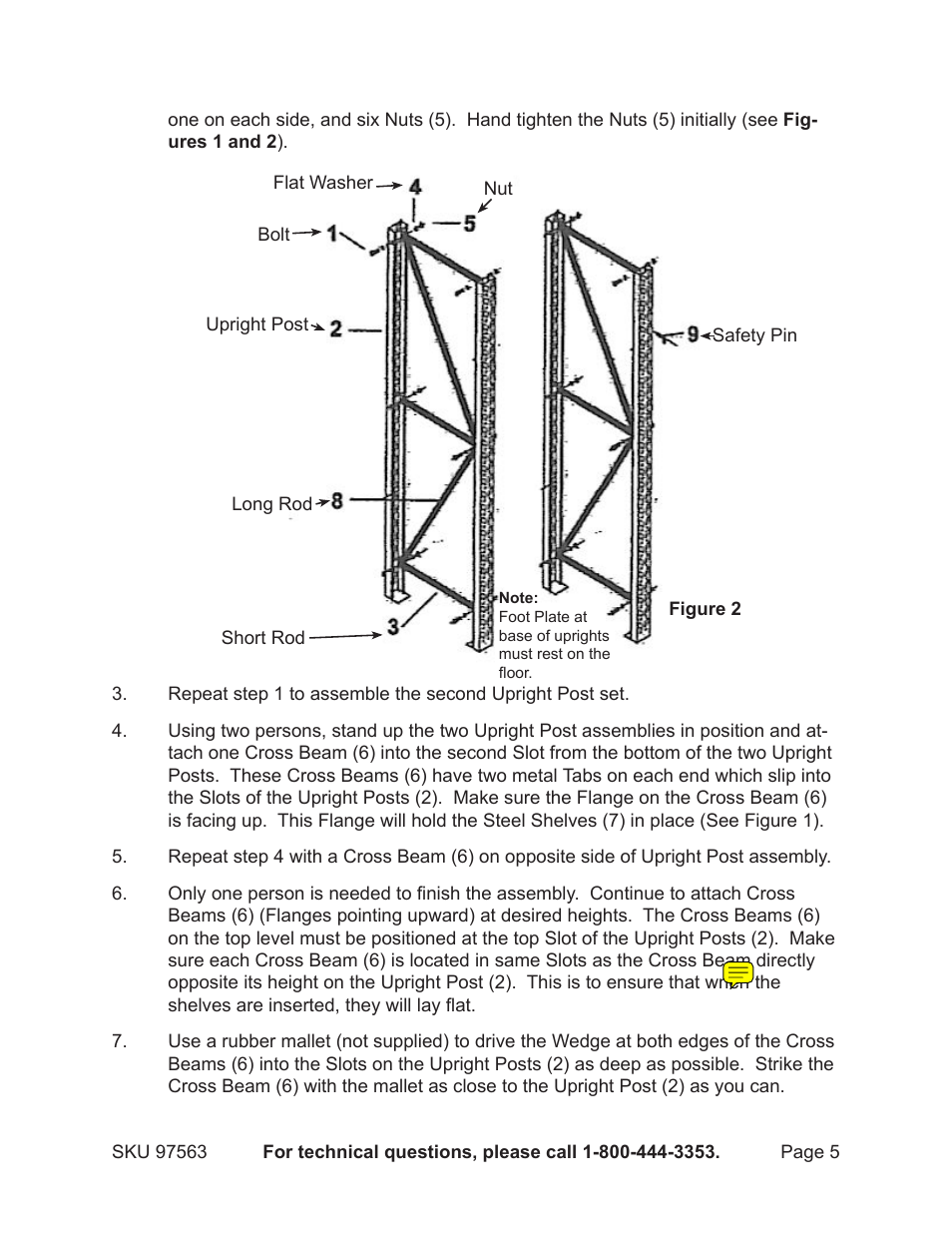 Harbor Freight Tools 97563 User Manual | Page 5 / 8