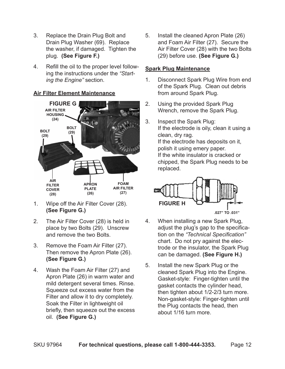 Harbor Freight Tools GREYHOUND 97964 User Manual | Page 12 / 20